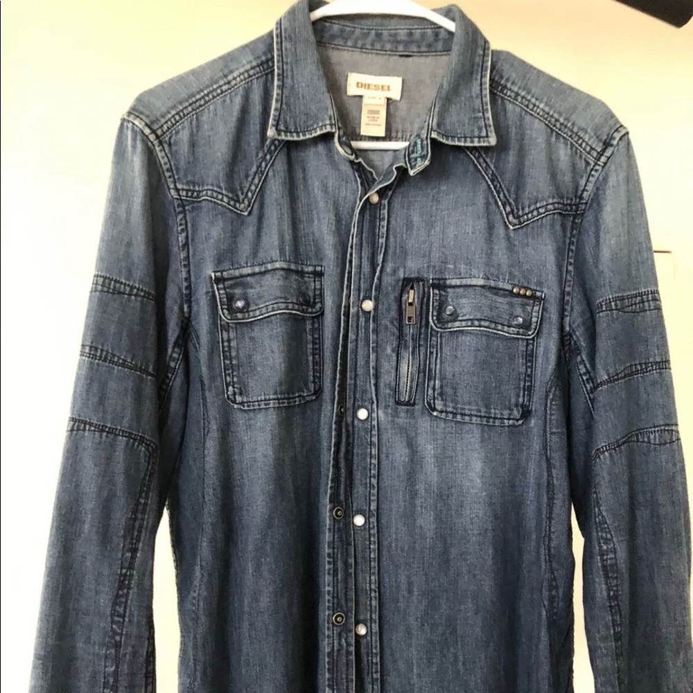Diesel Denim Long Sleeve Button Down